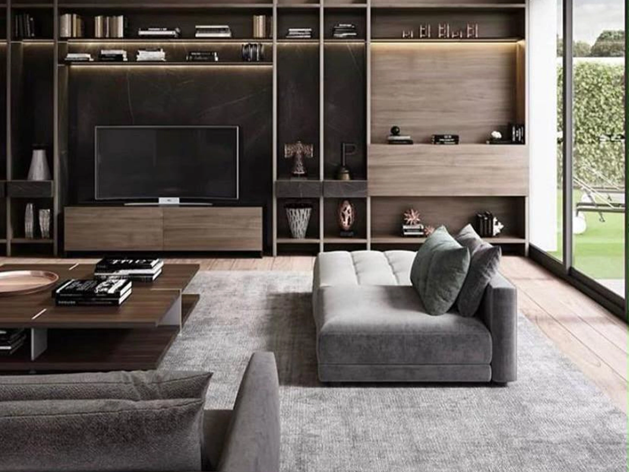Villa living room before renovation in Dubai